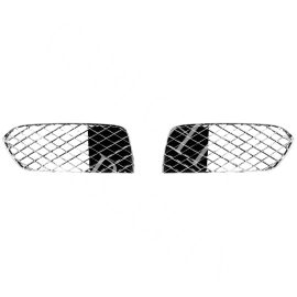For Bentley Bentayga Front Bumper Lower Grille Chrome Side Kit OEM:36A807345/346